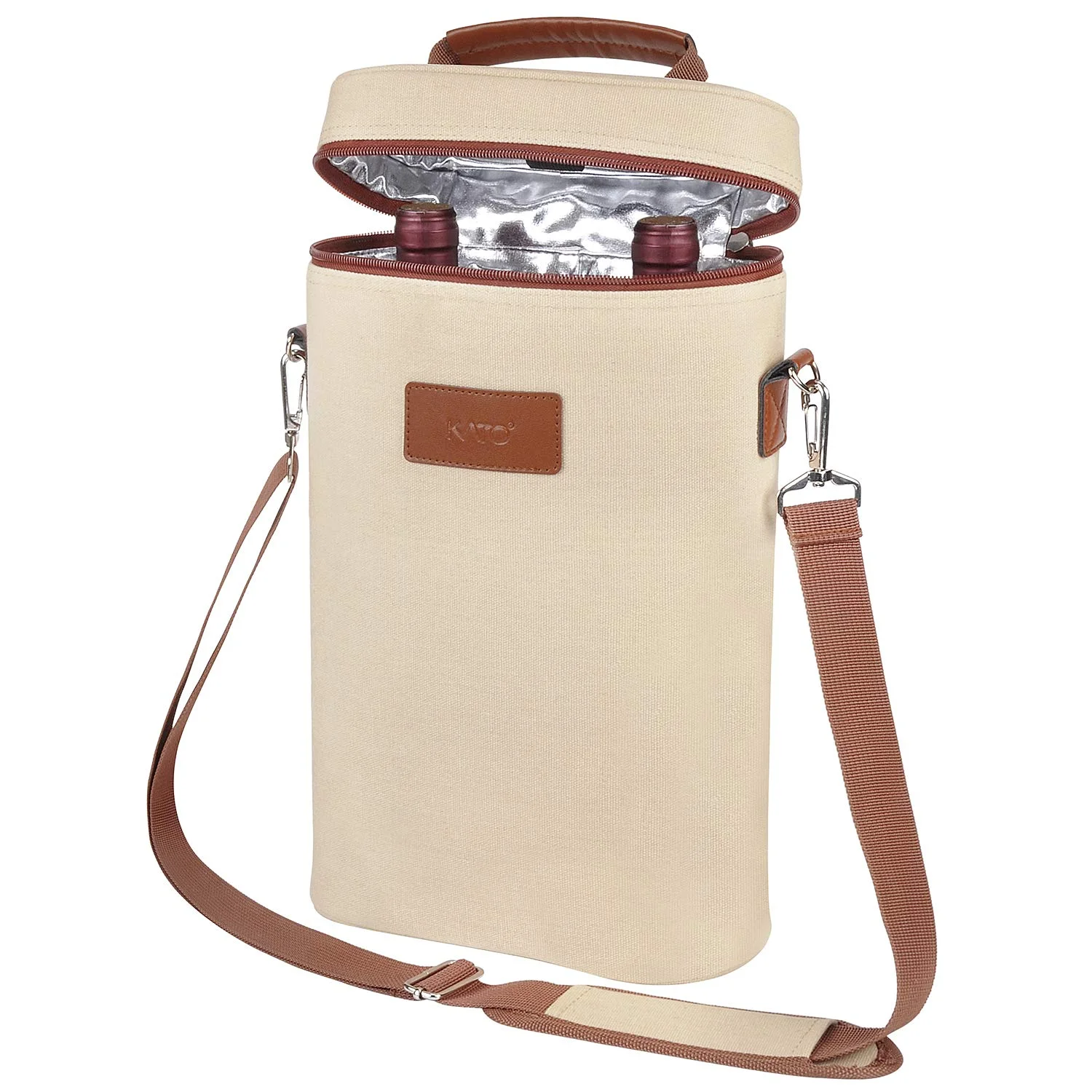 Tirrinia Insulated Wine Tote Carrier 2 Bottle Travel Tirrinia Insulated Wine Tote Carrier 2 Bottle Travel