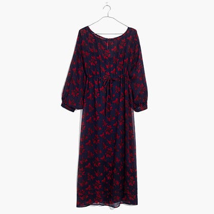 open lace back dress Madewell Women's Poplin Smocked Maxi Dress, Festival Red, XL at Amazon  Women's Clothing store