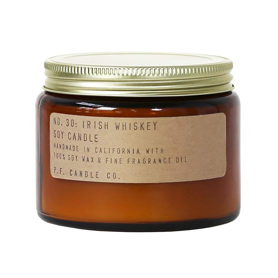 P.F. Candle Co. + No. 30 Irish Whiskey Candle (Double Wick 14 oz)
