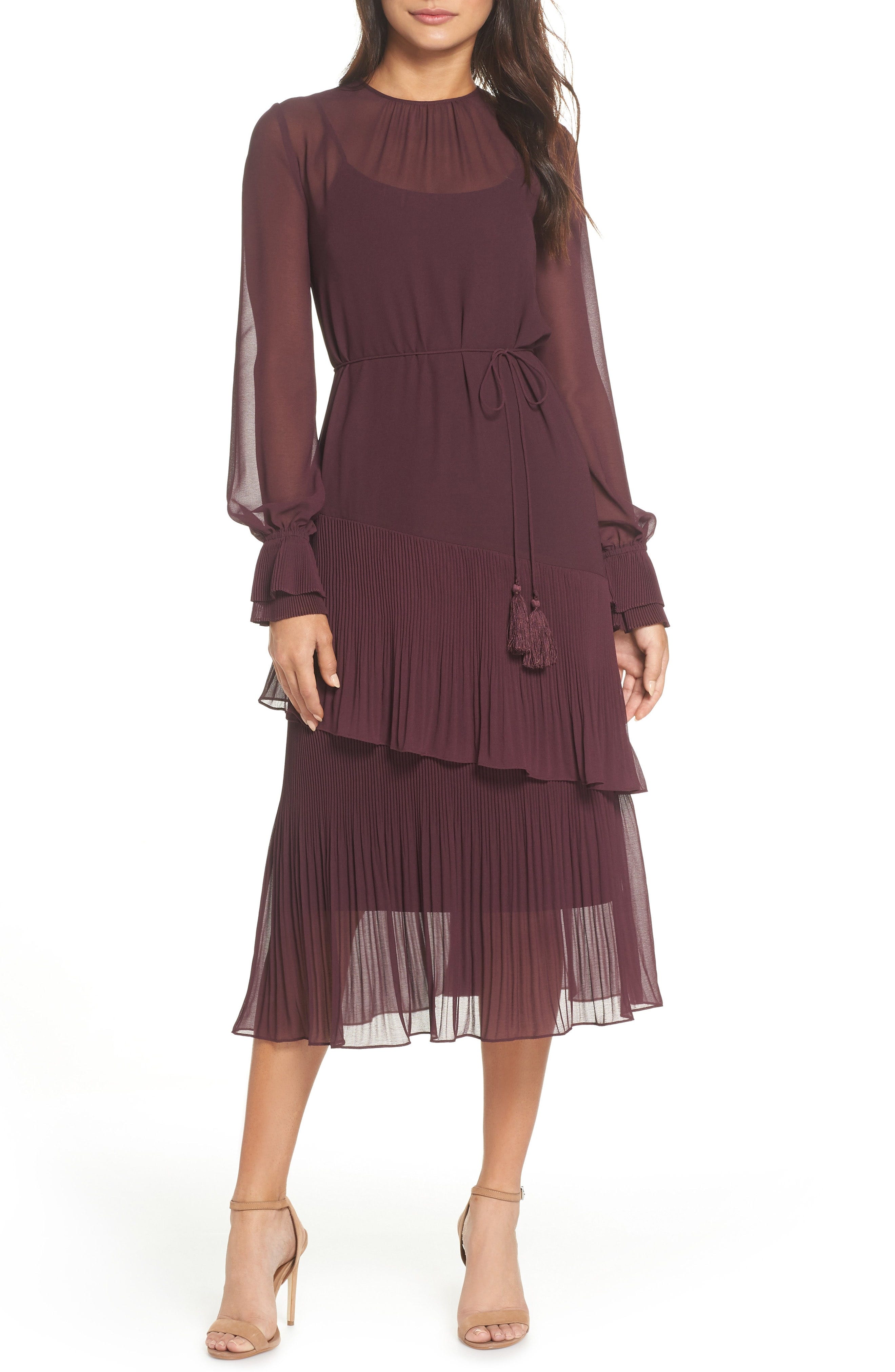 chelsea28 velvet midi dress