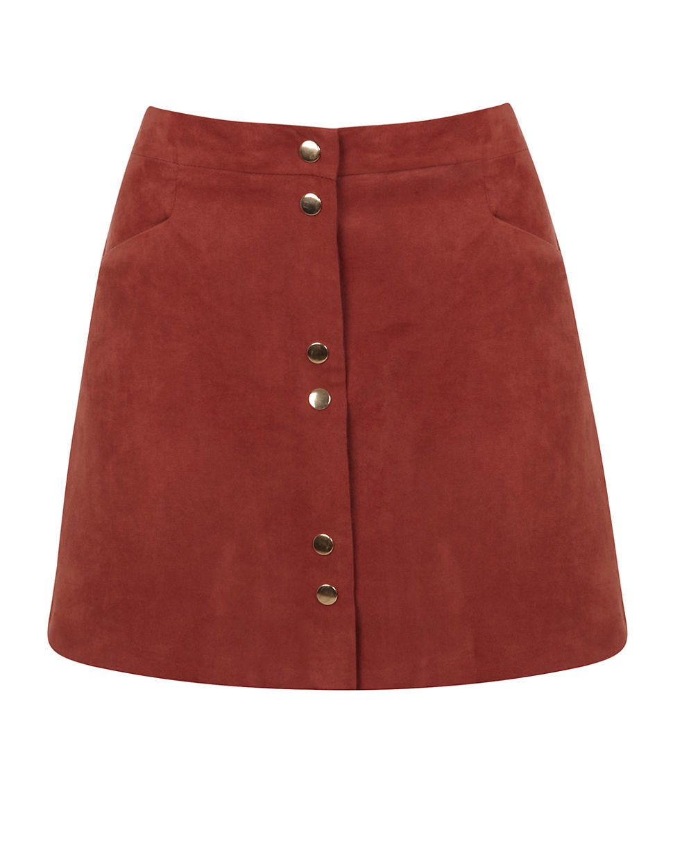 Miss Selfridge + Button-Front Skirt