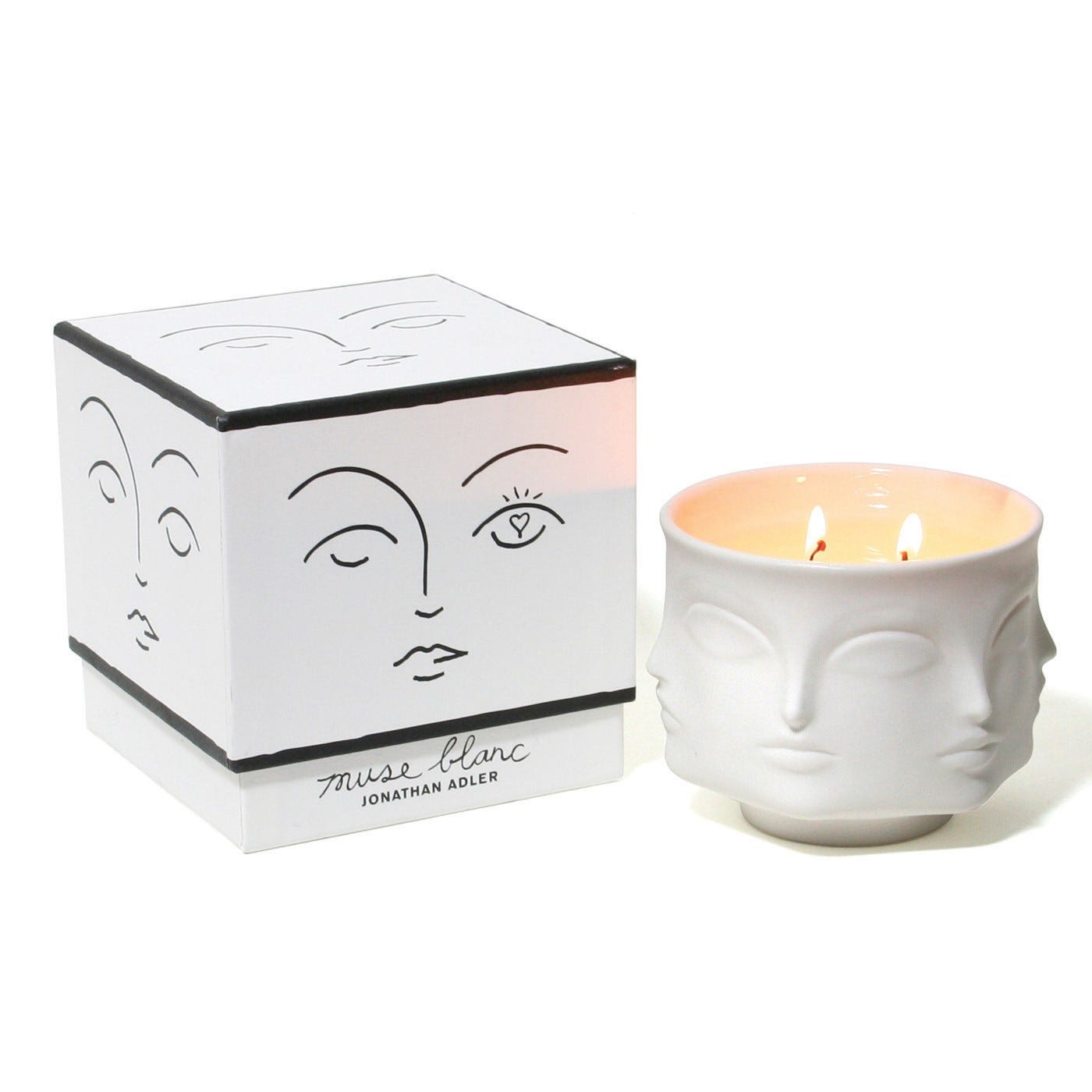 Jonathan Adler + Jonathan Adler Muse Blanc Candle