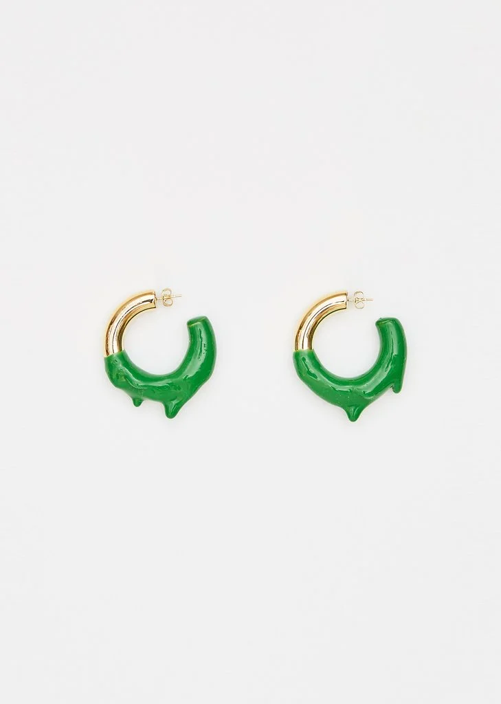 Sunnei + Rubberized Hoop Earrings