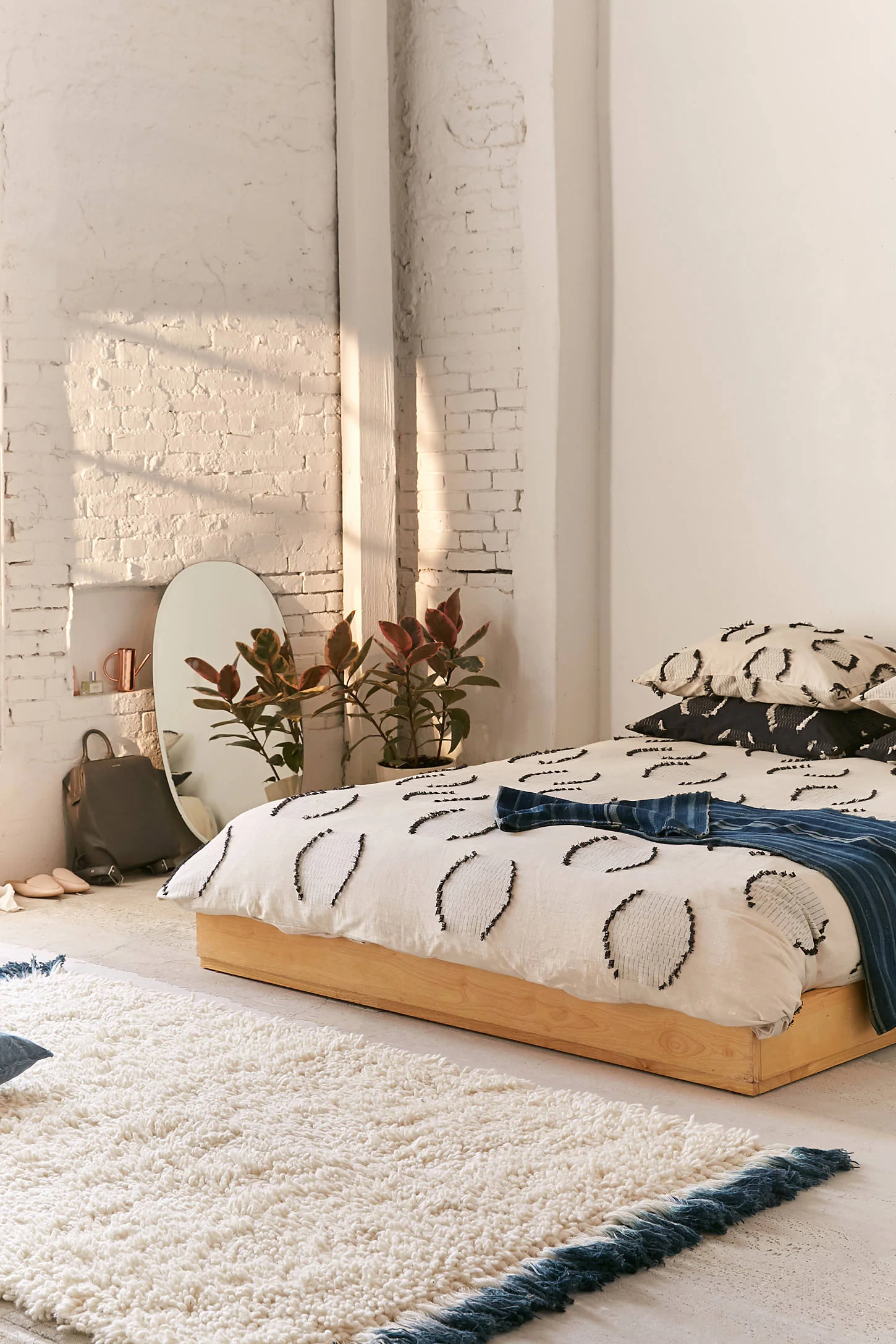 Urban Outfitters Jacquard Circles Duvet Cover