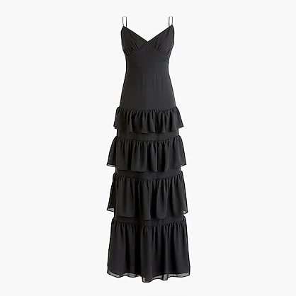 J.Crew + Spaghetti-strap Cha-cha Maxi Dress