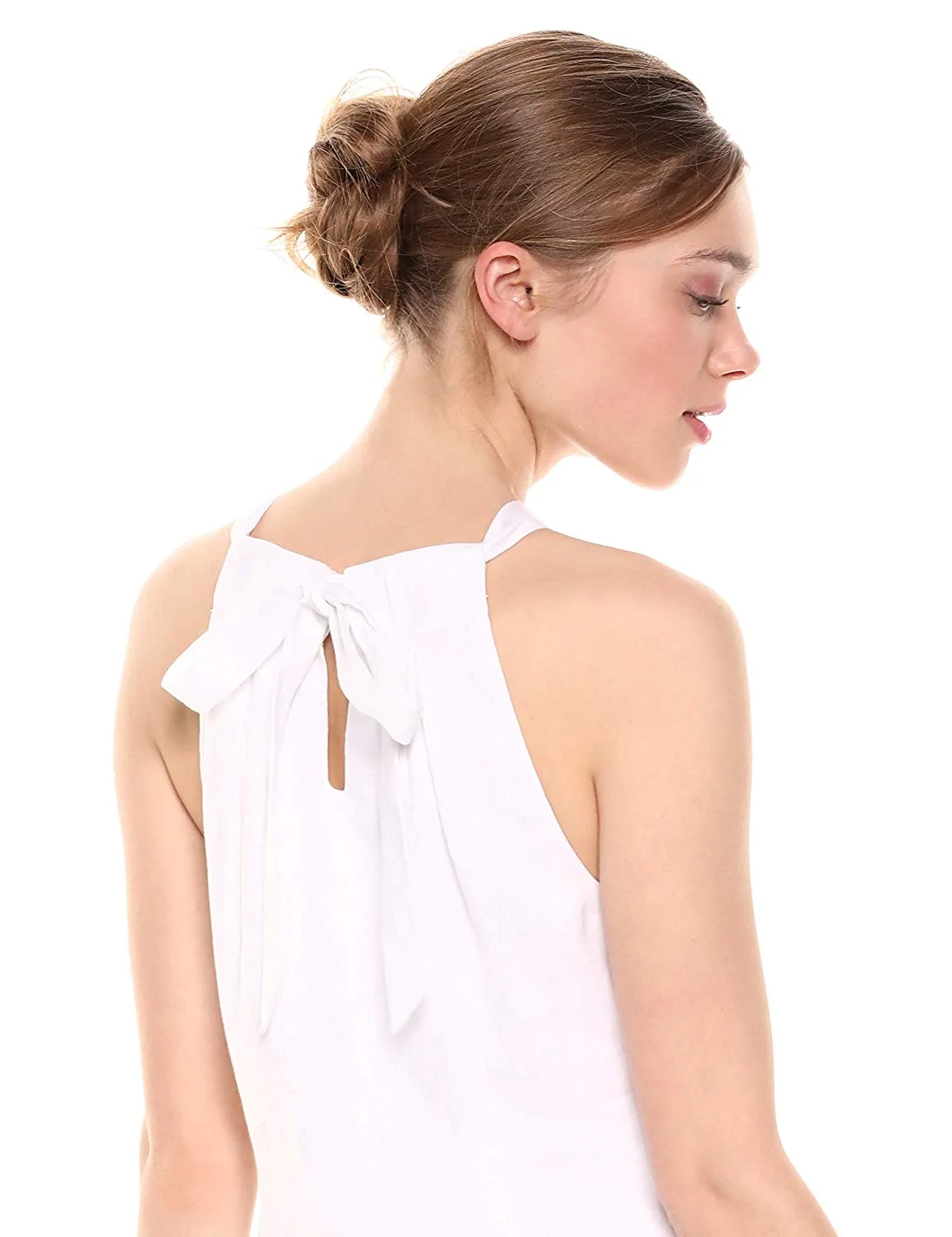 28 Palms + 100% Linen Halter Shift Dress