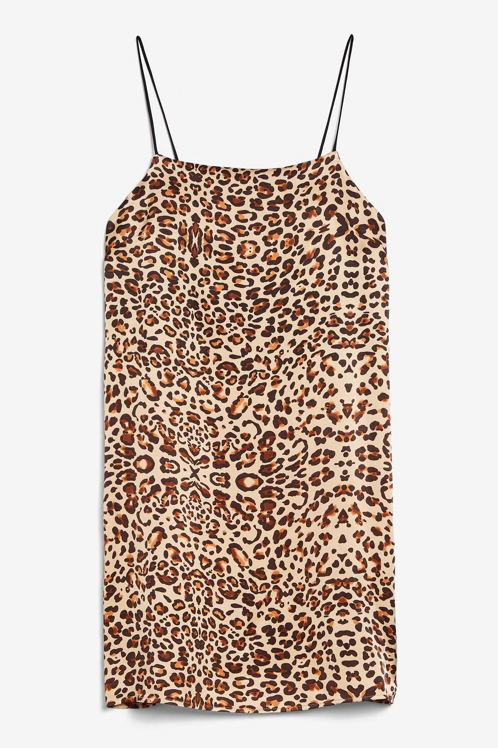 leopard mini slip dress