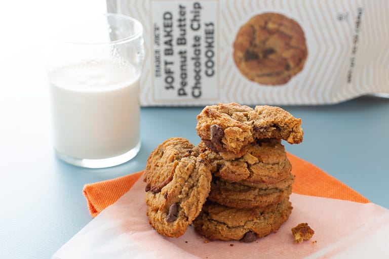Trader Joe’s + Soft Baked Peanut Butter Chocolate Chip Cookies