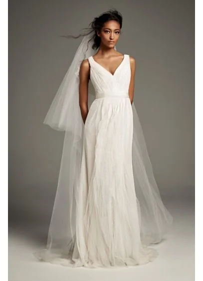 David's Bridal Sheath Wedding Dress
