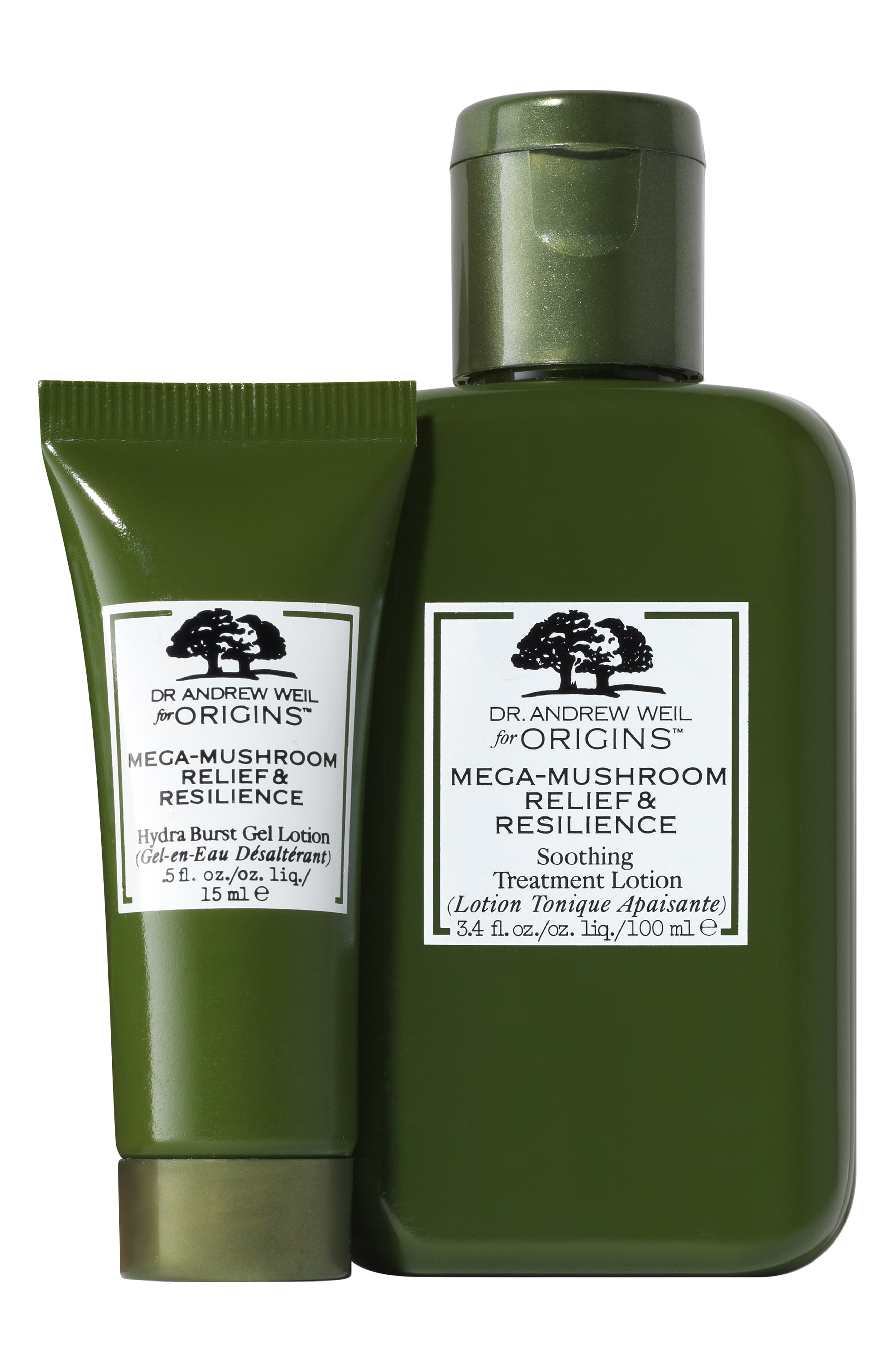 Dr. Andrew Weil For Origins + Super Shrooms MegaMushroom Skin Relief & Resilience Duo